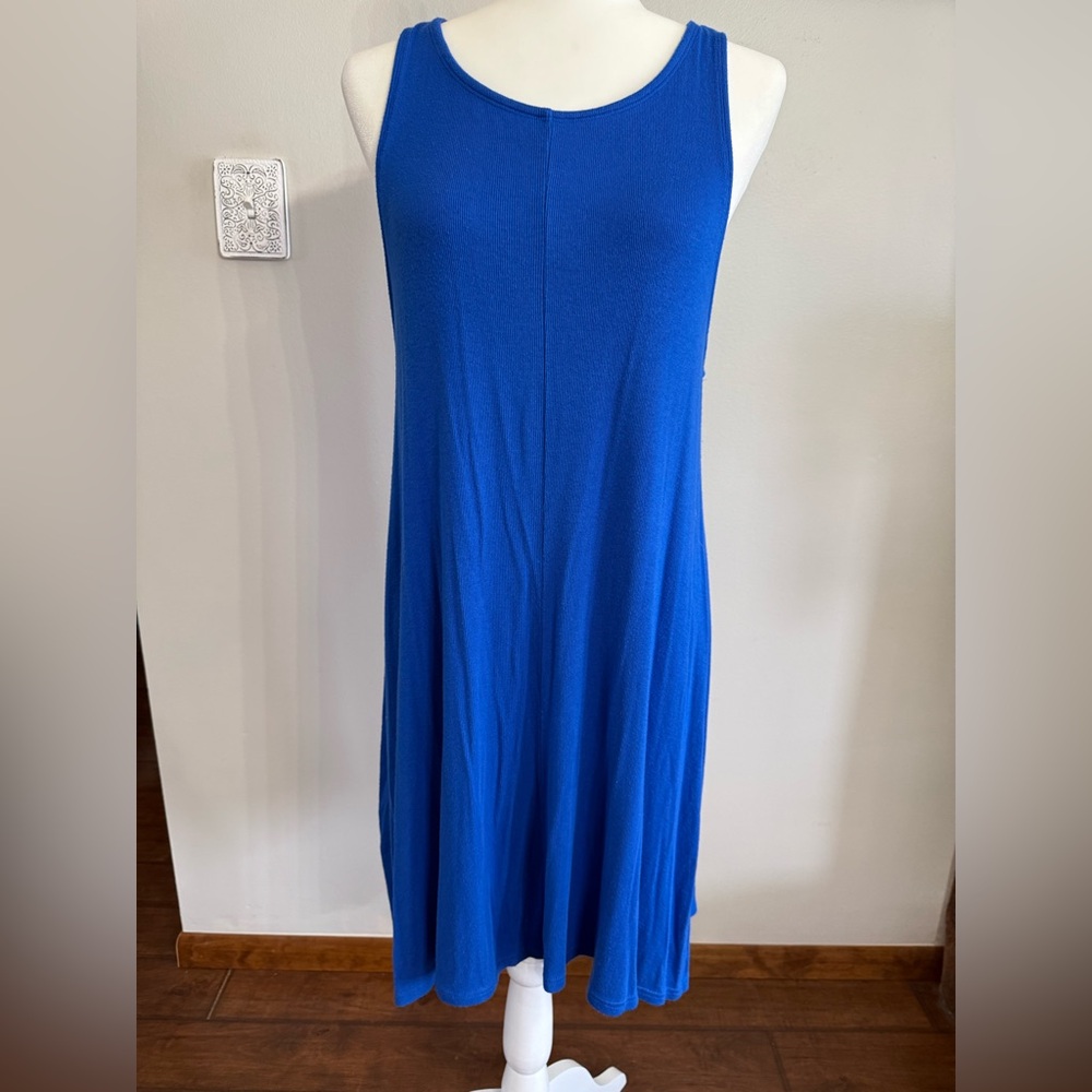 Gap Luxe XL Blue Tank Shift Dress
